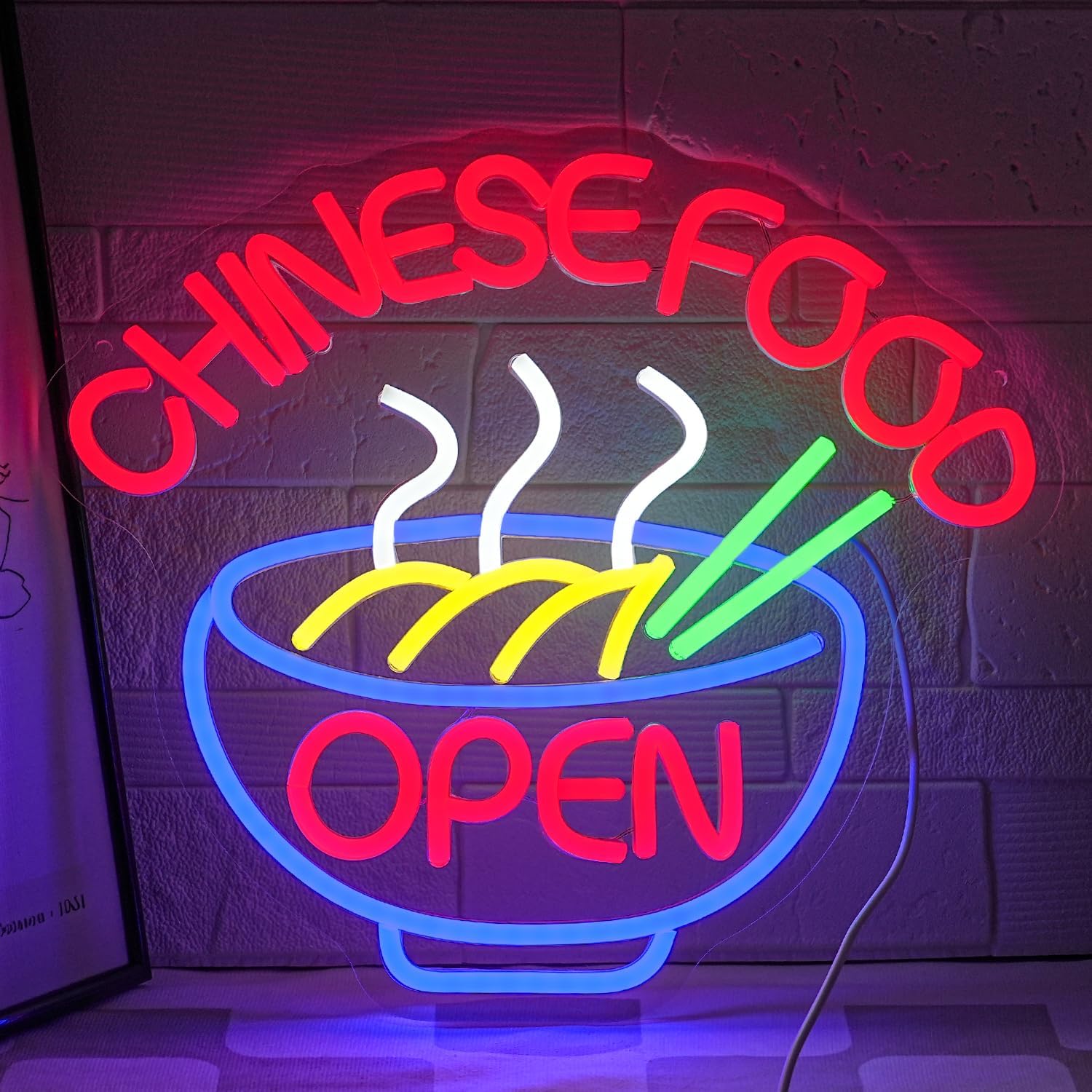 Commercial Kitchen Light - CHINESE FOOD Neon Sign Ramen Neon