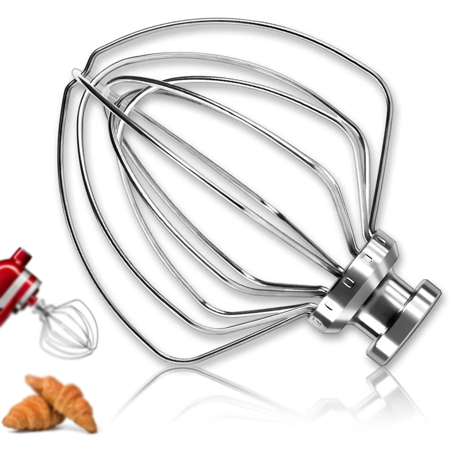 Commercial Kitchen Aid Mixer - 6 Wire Whisk Attachment for Kitchenaid