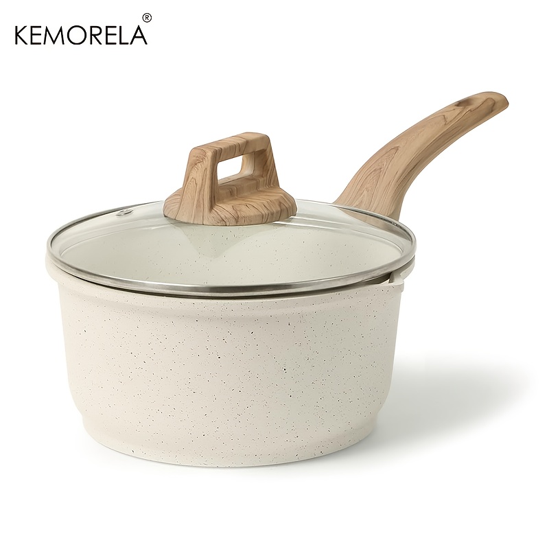 Soup Kettle Warmer - KEMORELA 1PC Nonstick Saucepan with Lid