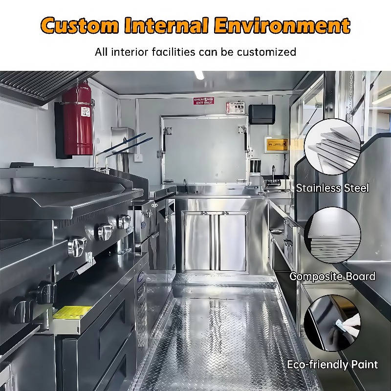 USA Approved Custom Food Trail - Commercial Kitchen Trailer avaliação e preço