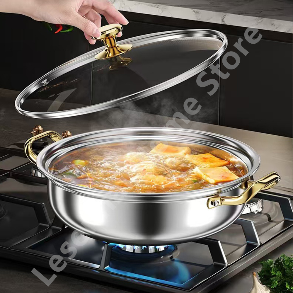 30cm Stainless Steel Soup Pot  - Soup Kettle Warmer avaliação e preço
