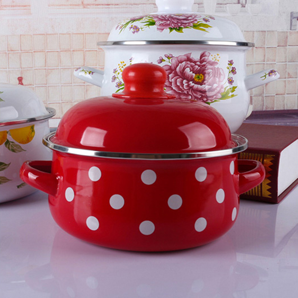 16/18/20CM Double Ears Speckle - Soup Kettle Warmer avaliação e preço