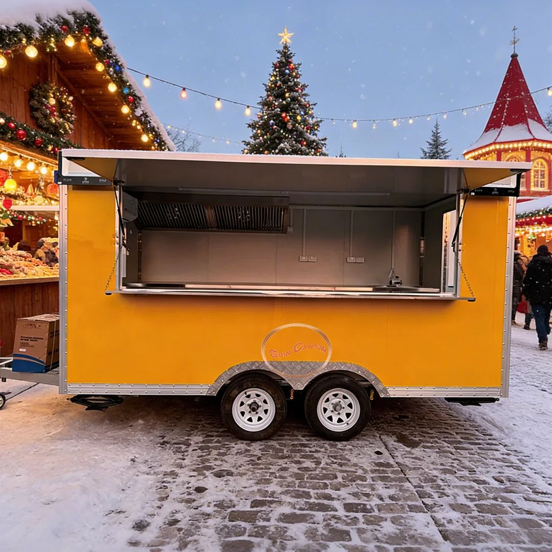 Towable Food Cart with Shelf a - Commercial Kitchen Vendor avaliação e preço