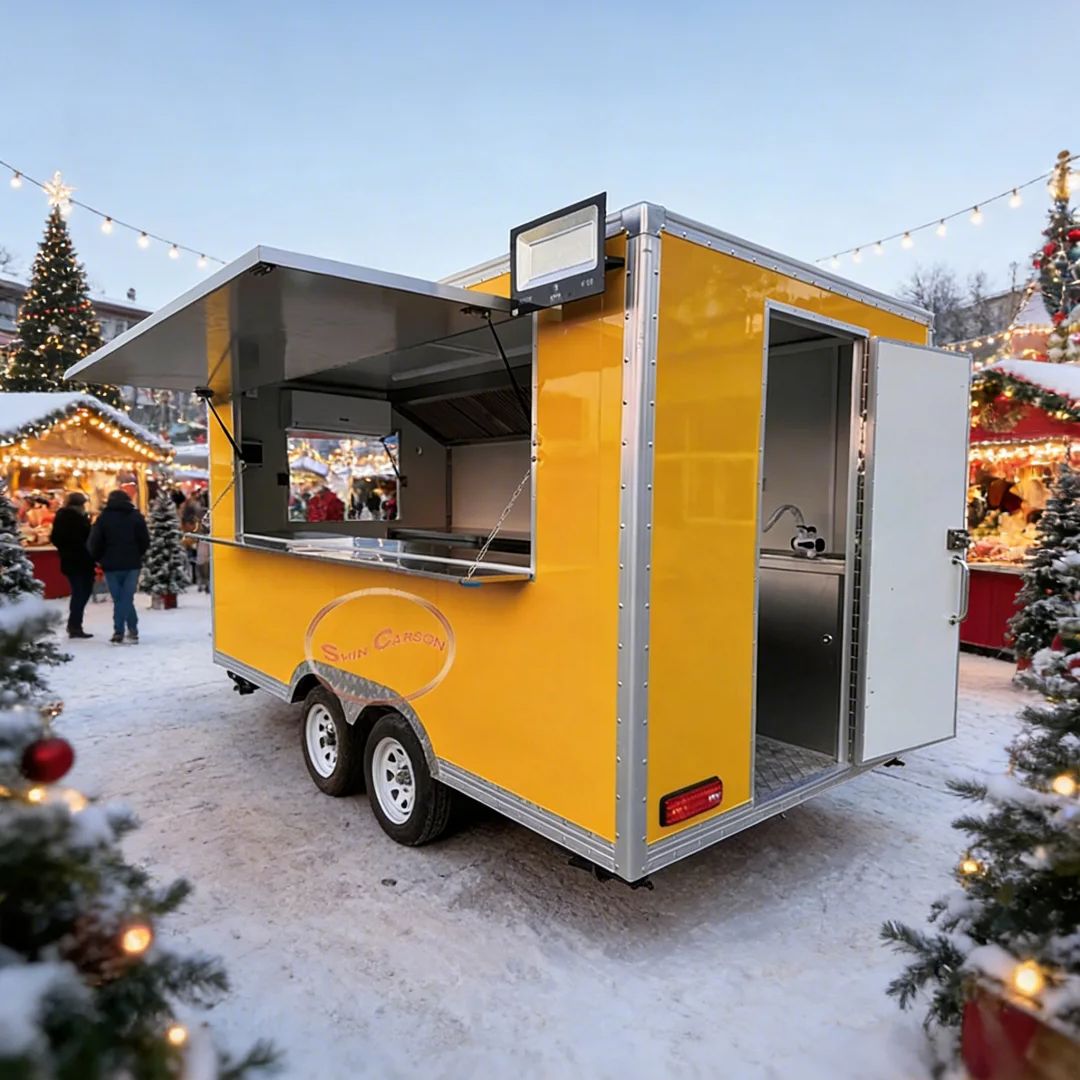 Towable Food Cart with Shelf a - Commercial Kitchen Vendor avaliação e preço