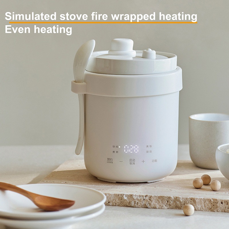 Mini Rice Cooker Ceramic Non-s - Soup Kettle Warmer avaliação e preço