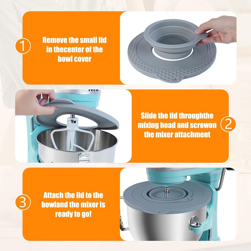 Silicone Mixer Bowl Cover Comp - Commercial Kitchen Aid Mixer avaliação e preço