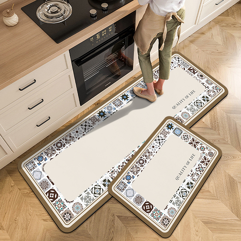 Vintage Floral Kitchen Carpet  - Commercial Kitchen Mats Anti Fatigue avaliação e preço