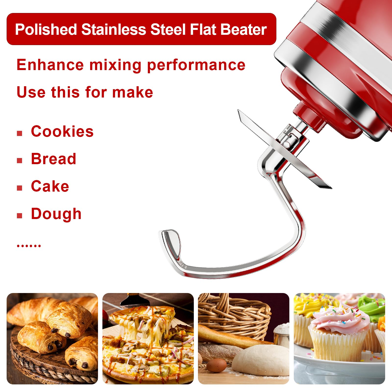GVODE Stainless Steel Dough Ho - Commercial Kitchen Aid Mixer avaliação e preço