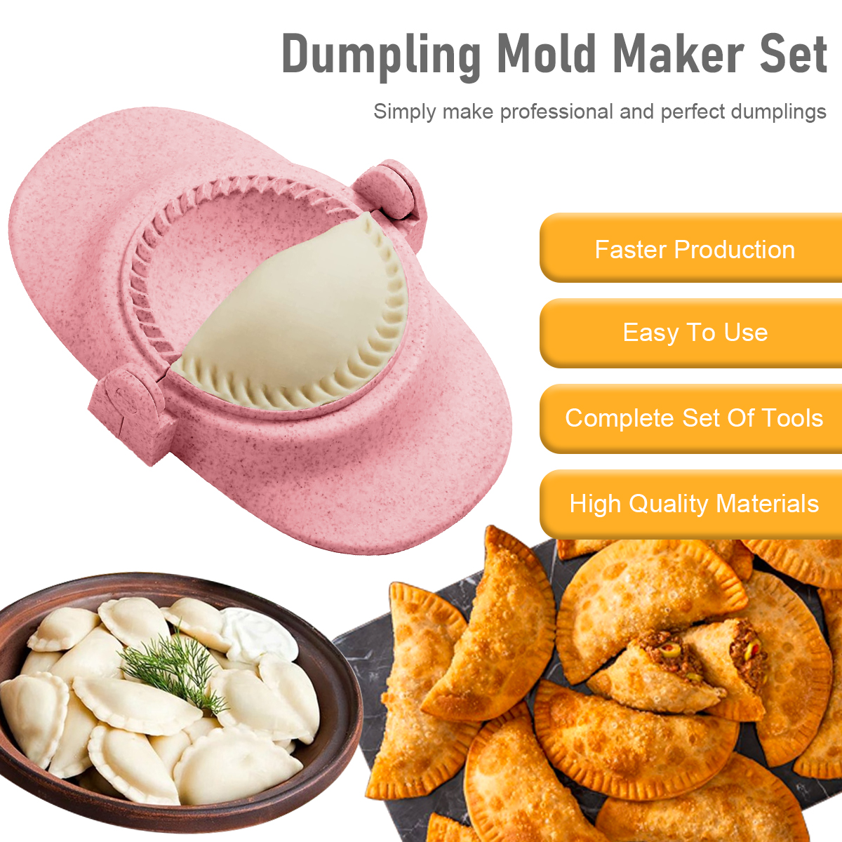 7Pcs Dumpling Maker Reusable D - Commercial Kitchen Products avaliação e preço