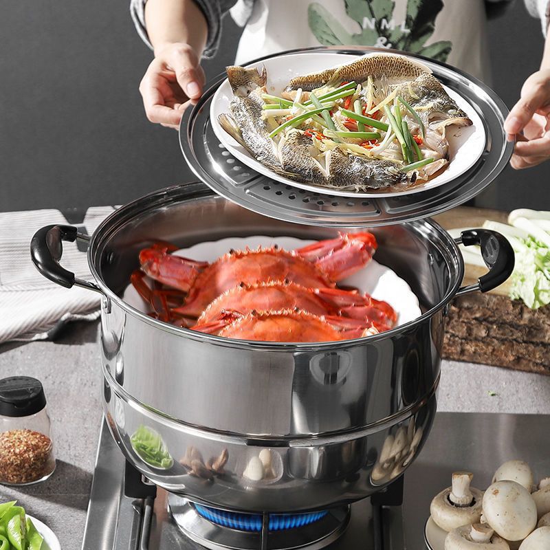 Stainless steel double-layer h - Soup Kettle Warmer avaliação e preço