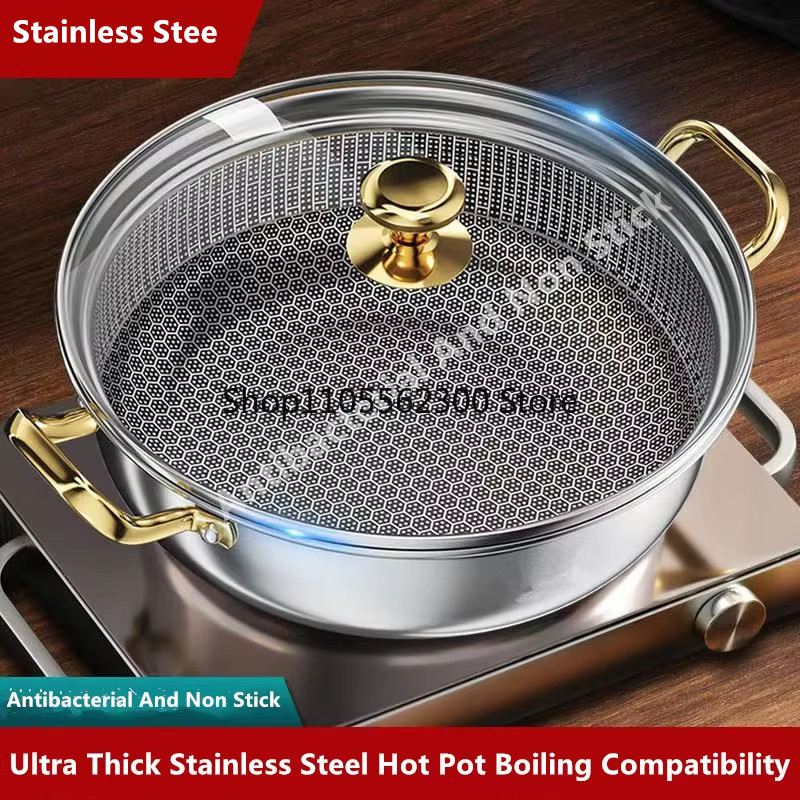 30cm Stainless Steel Soup Pot  - Soup Kettle Warmer avaliação e preço