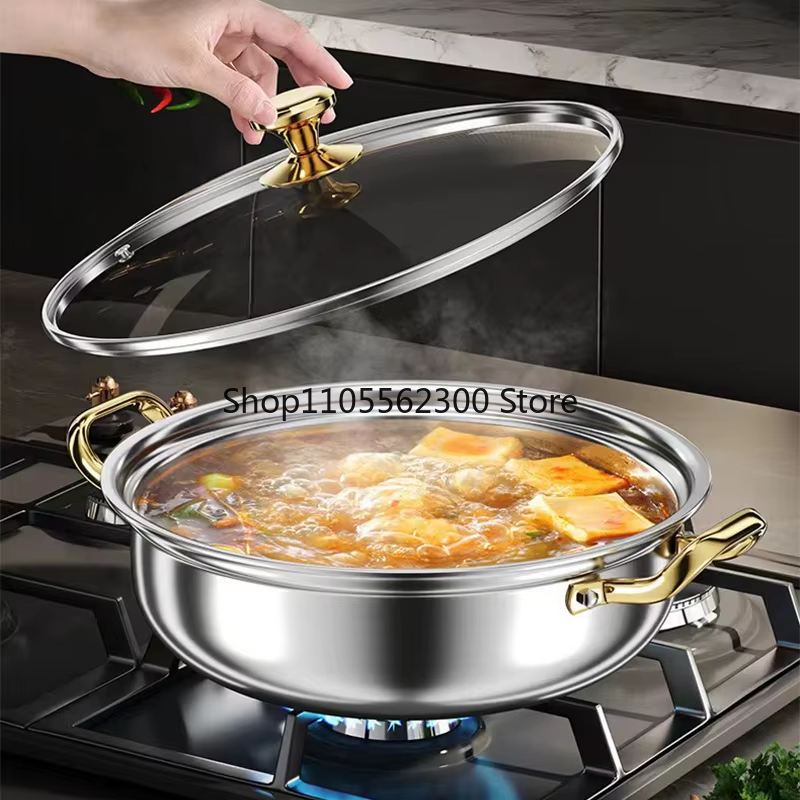 30cm Stainless Steel Soup Pot  - Soup Kettle Warmer avaliação e preço
