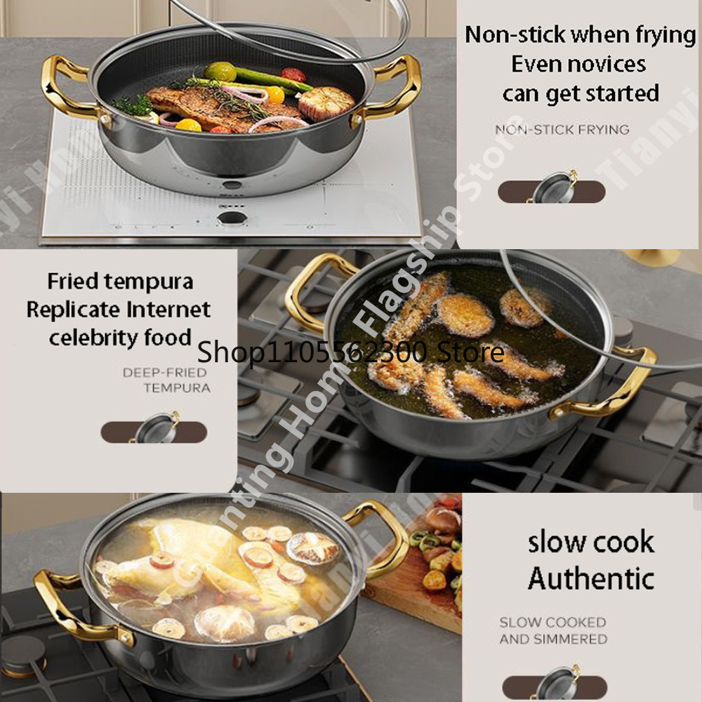 30cm Stainless Steel Soup Pot  - Soup Kettle Warmer avaliação e preço