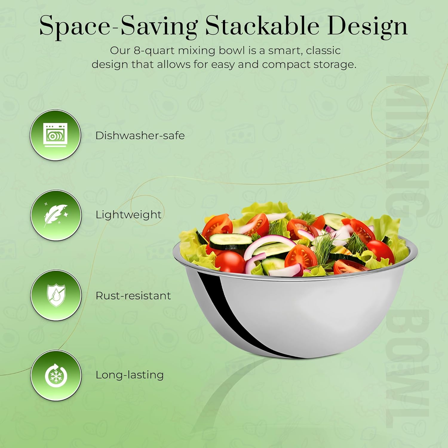 Stainless Steel Mixing Bowls 8 - Commercial Kitchen Products avaliação e preço