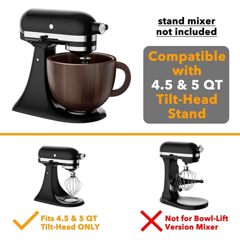 ABWM-Wooden Bowl Mixer For Kit - Commercial Kitchen Aid Mixer avaliação e preço