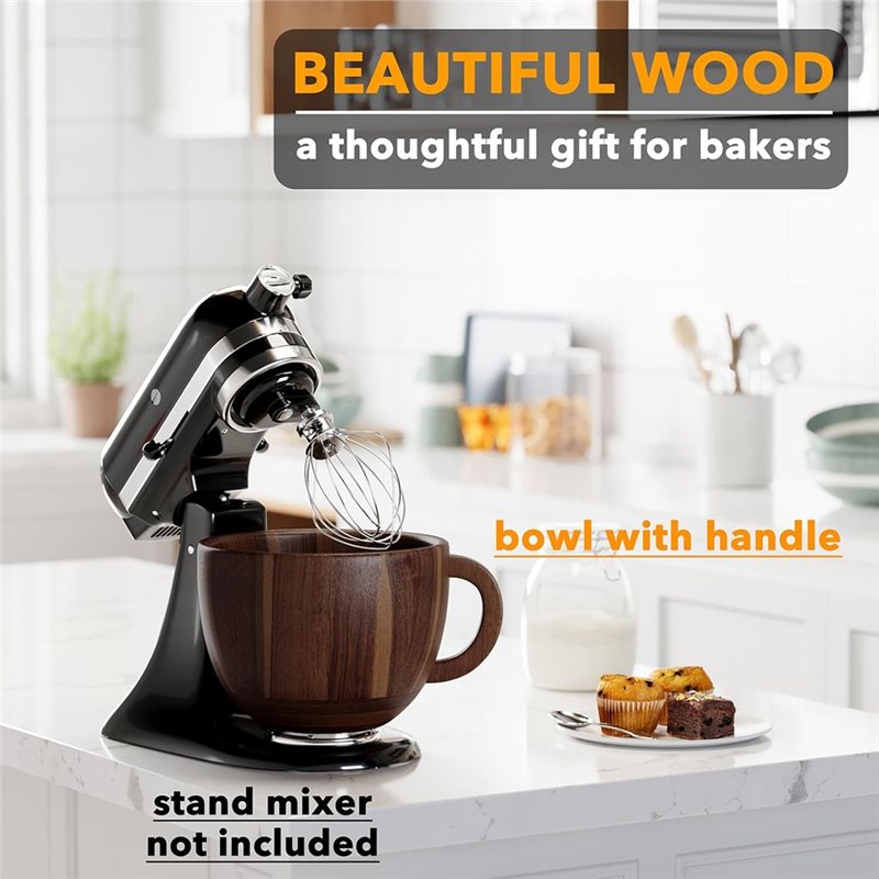 ABWM-Wooden Bowl Mixer For Kit - Commercial Kitchen Aid Mixer avaliação e preço