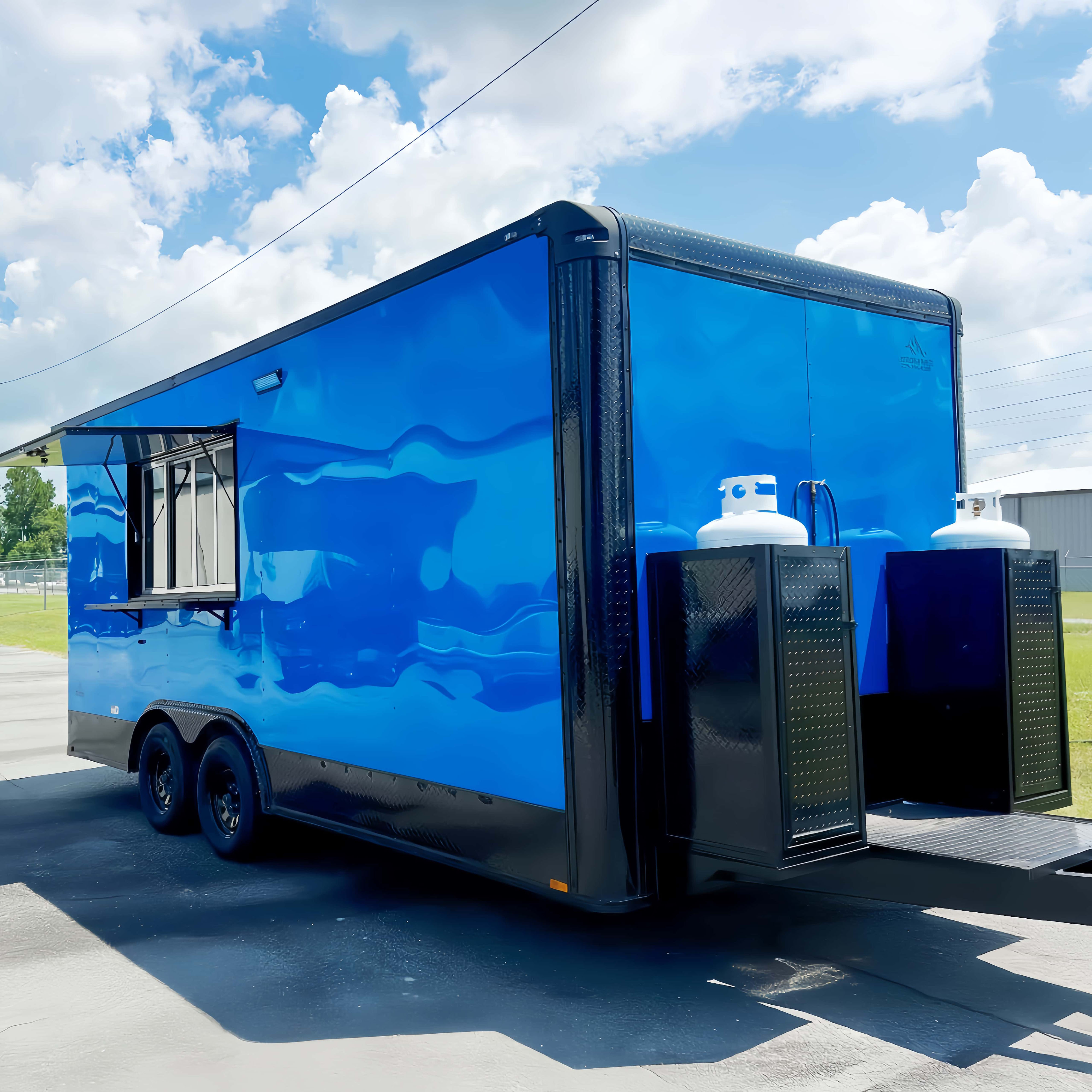 Outdoor Food Truck Trailer wit - Commercial Kitchen Trailer avaliação e preço