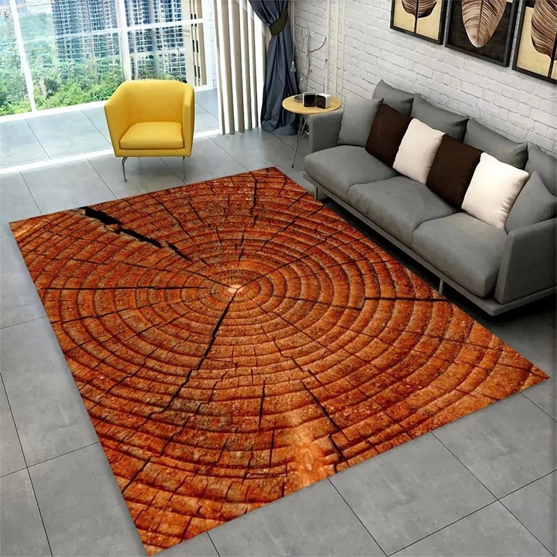 3D Wood Grain Retro Area Rug L - Commercial Kitchen Floor avaliação e preço