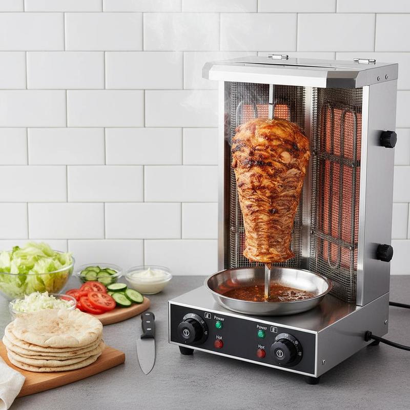 Vertical Broiler Gyro Rotisser - Commercial Kitchen Broiler avaliação e preço