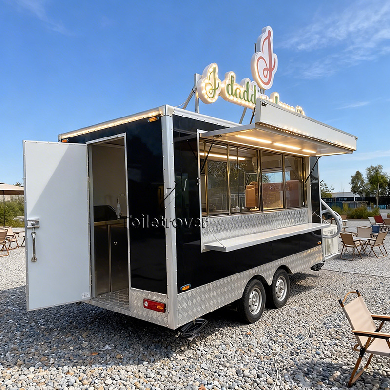 Cheap Food Truck Carts Customi - Commercial Kitchen Trailer avaliação e preço