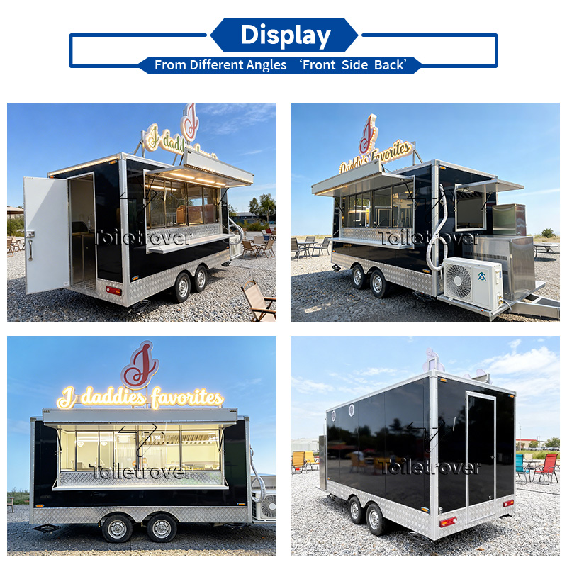 Cheap Food Truck Carts Customi - Commercial Kitchen Trailer avaliação e preço