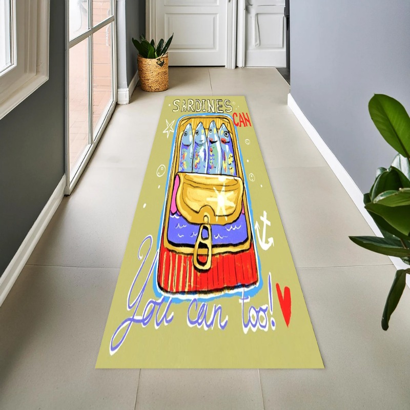 Retro Canned Sardine Long Runn - Commercial Kitchen Floor avaliação e preço