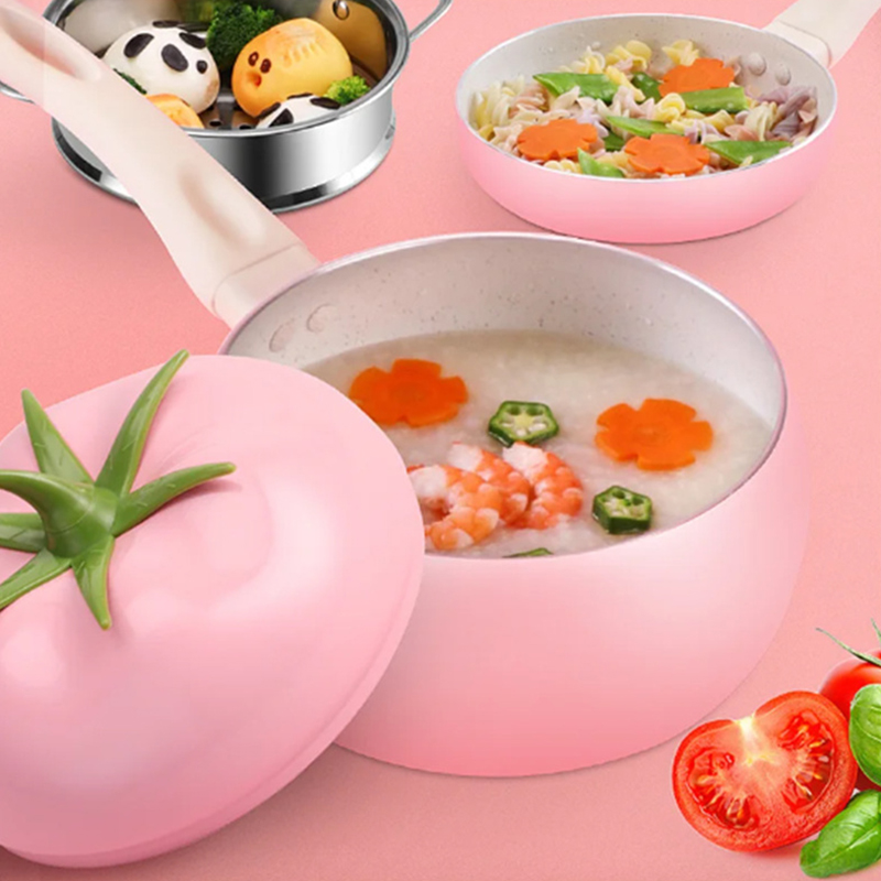 Fruit Tomato Shape Frying Pan  - Soup Kettle Warmer avaliação e preço