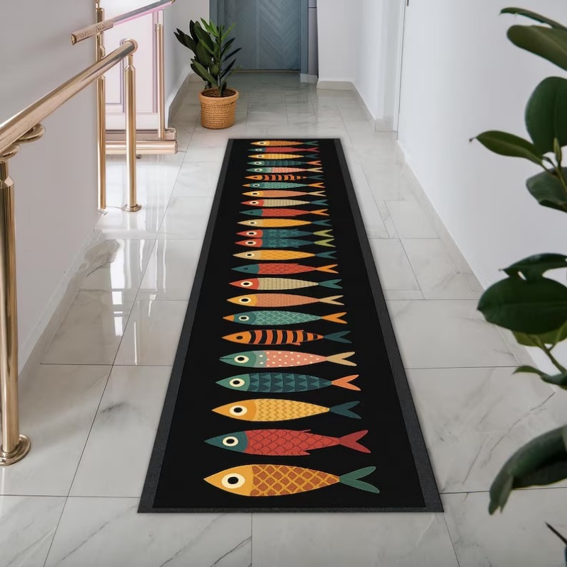 2D Fish-shaped Running Track C - Commercial Kitchen Floor avaliação e preço