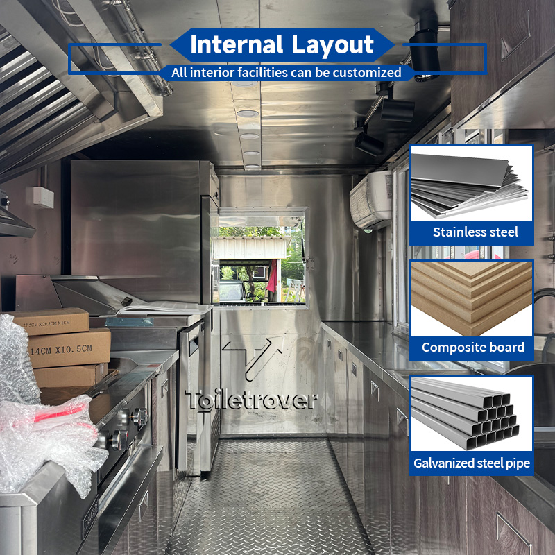 Customizable Commercial Mobile - Commercial Kitchen Trailer avaliação e preço