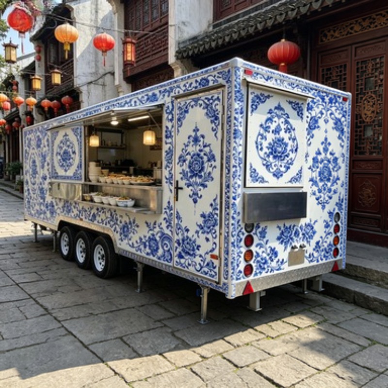Hot Dog BBQ Mobile Kitchen Tra - Commercial Kitchen Trailer avaliação e preço