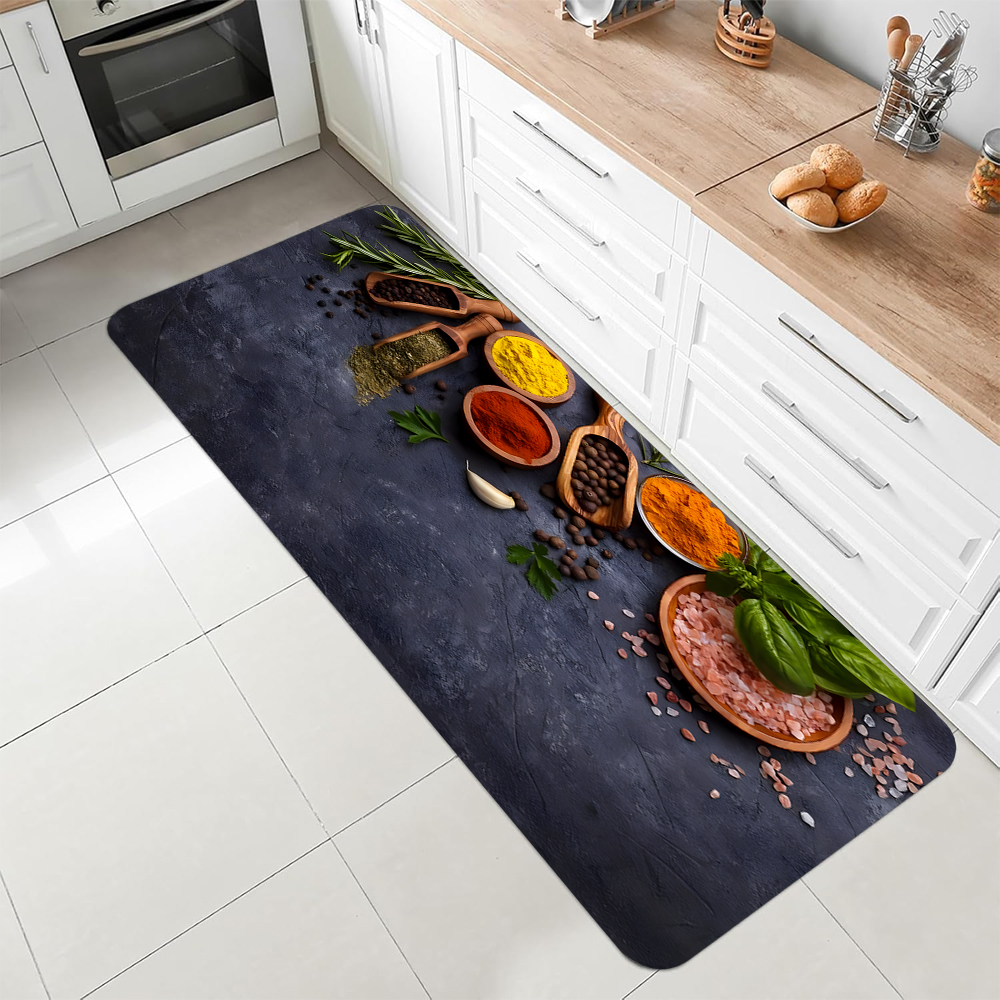 Vintage Spices Pattern Kitchen - Commercial Kitchen Mats Anti Fatigue avaliação e preço