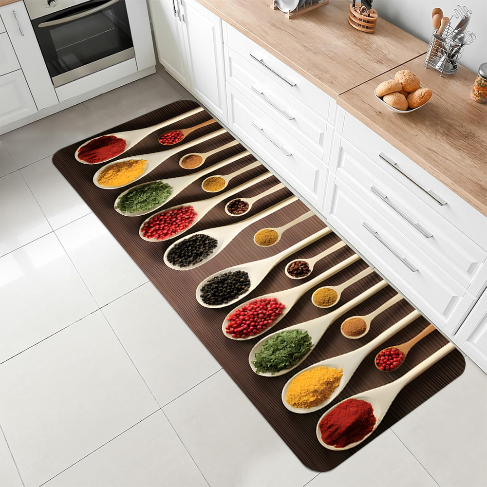 Vintage Spices Pattern Kitchen - Commercial Kitchen Mats Anti Fatigue avaliação e preço