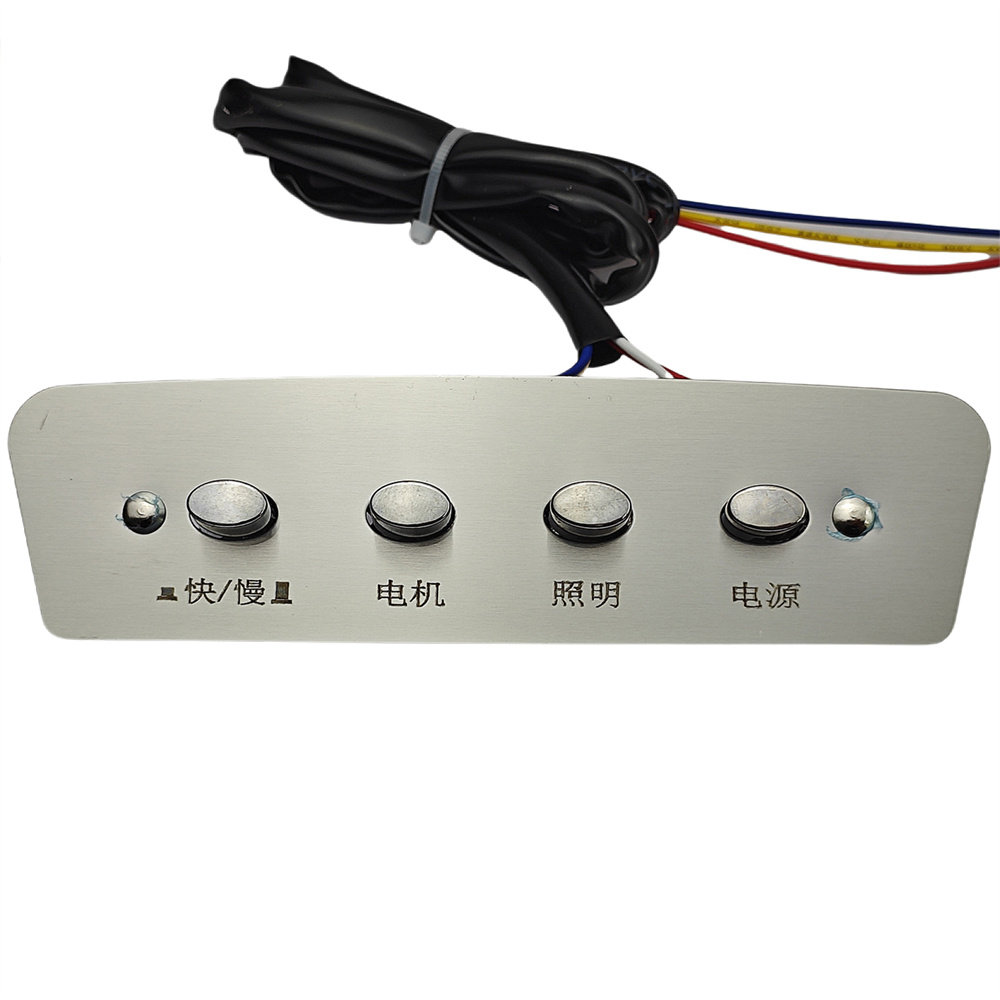 1pc 4-key Push Button Switch C - Commercial Kitchen Range Hood avaliação e preço