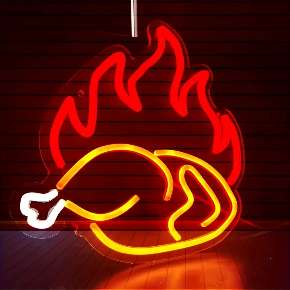 Grilled Chicken Neon Sign LED  - Commercial Kitchen Light avaliação e preço