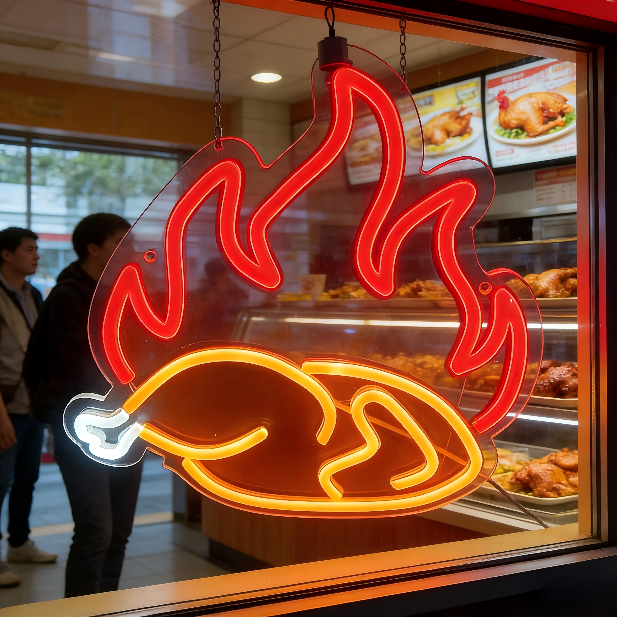 Grilled Chicken Neon Sign LED  - Commercial Kitchen Light avaliação e preço