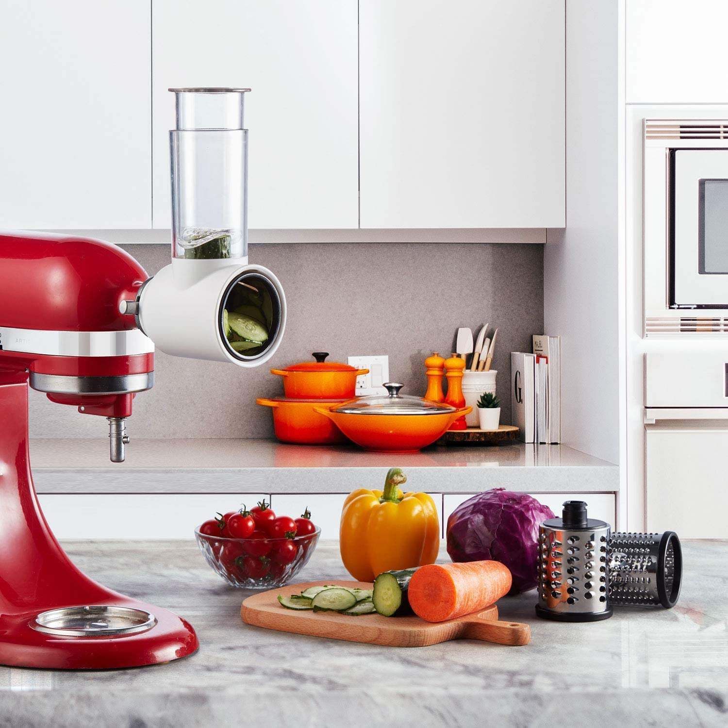 Gvode Slicer Shredder Attachme - Commercial Kitchen Aid Mixer avaliação e preço