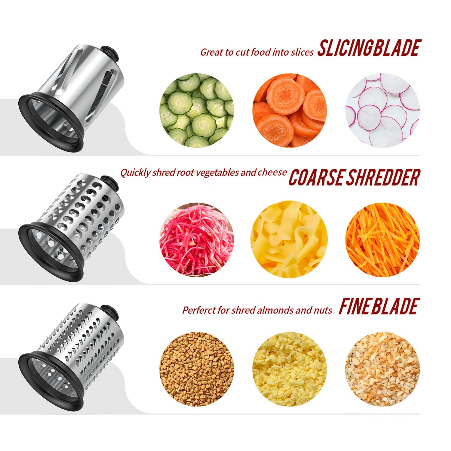 Gvode Slicer Shredder Attachme - Commercial Kitchen Aid Mixer avaliação e preço