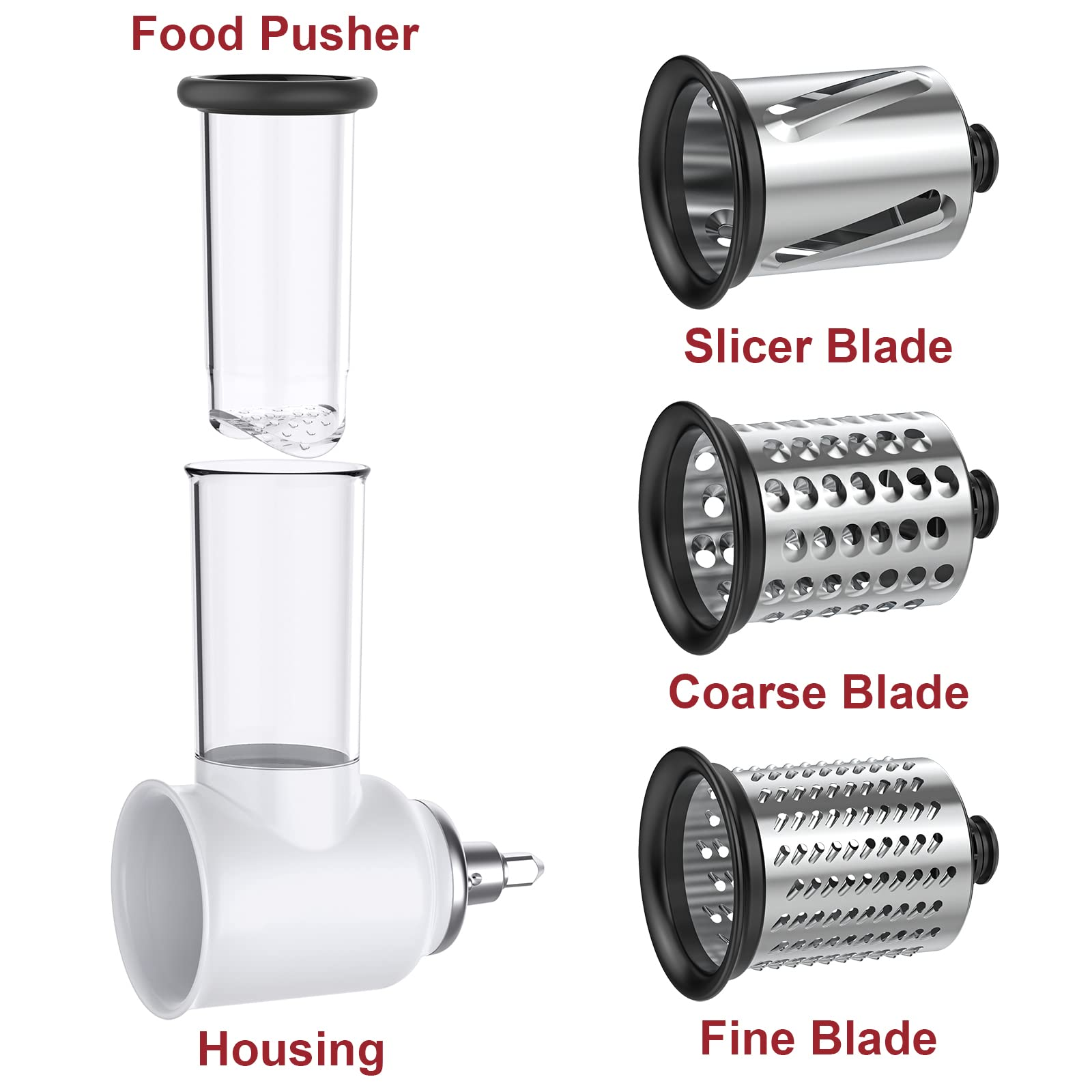 Gvode Slicer Shredder Attachme - Commercial Kitchen Aid Mixer avaliação e preço