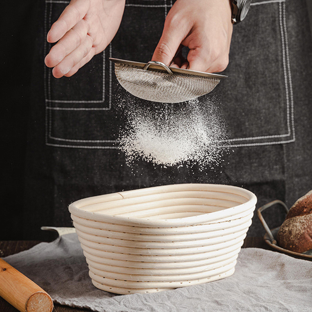Oval Baking Tools Banneton Set - Crepe Maker Griddle avaliação e preço