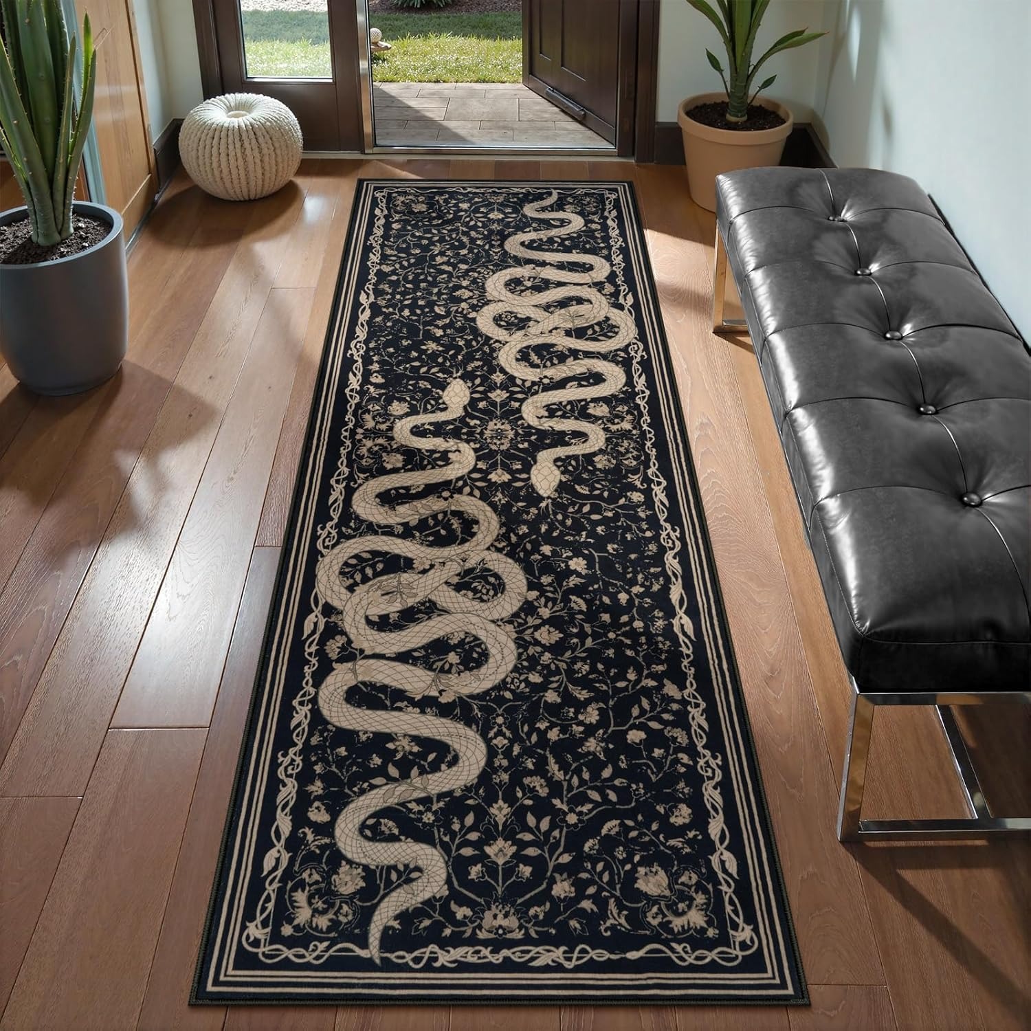 Hallway Carpet Runner Rug Blac - Commercial Kitchen Floor avaliação e preço