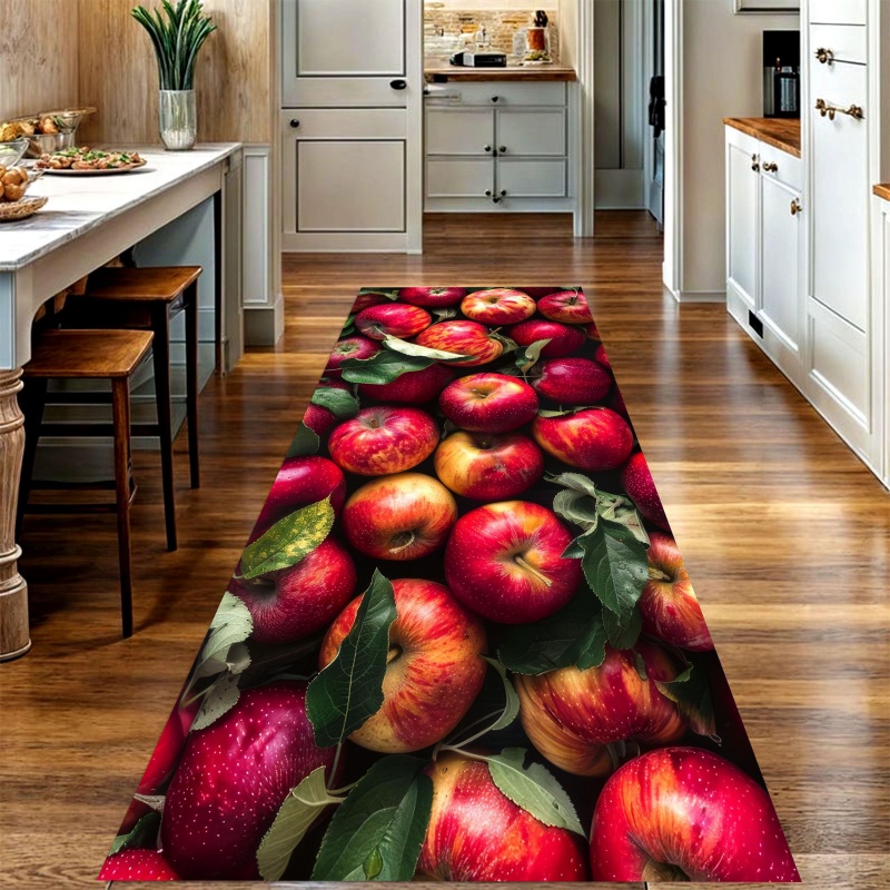 Realistic Red Apple Fruit Prin - Commercial Kitchen Mats Anti Fatigue avaliação e preço
