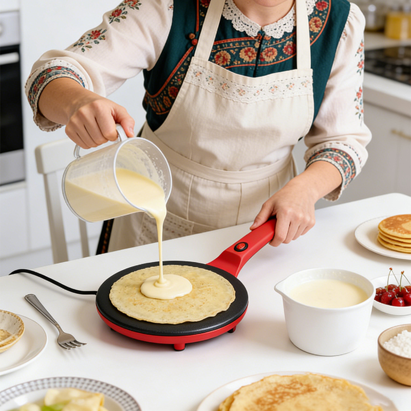 Single-Sided Heating Electric  - Crepe Maker Griddle avaliação e preço