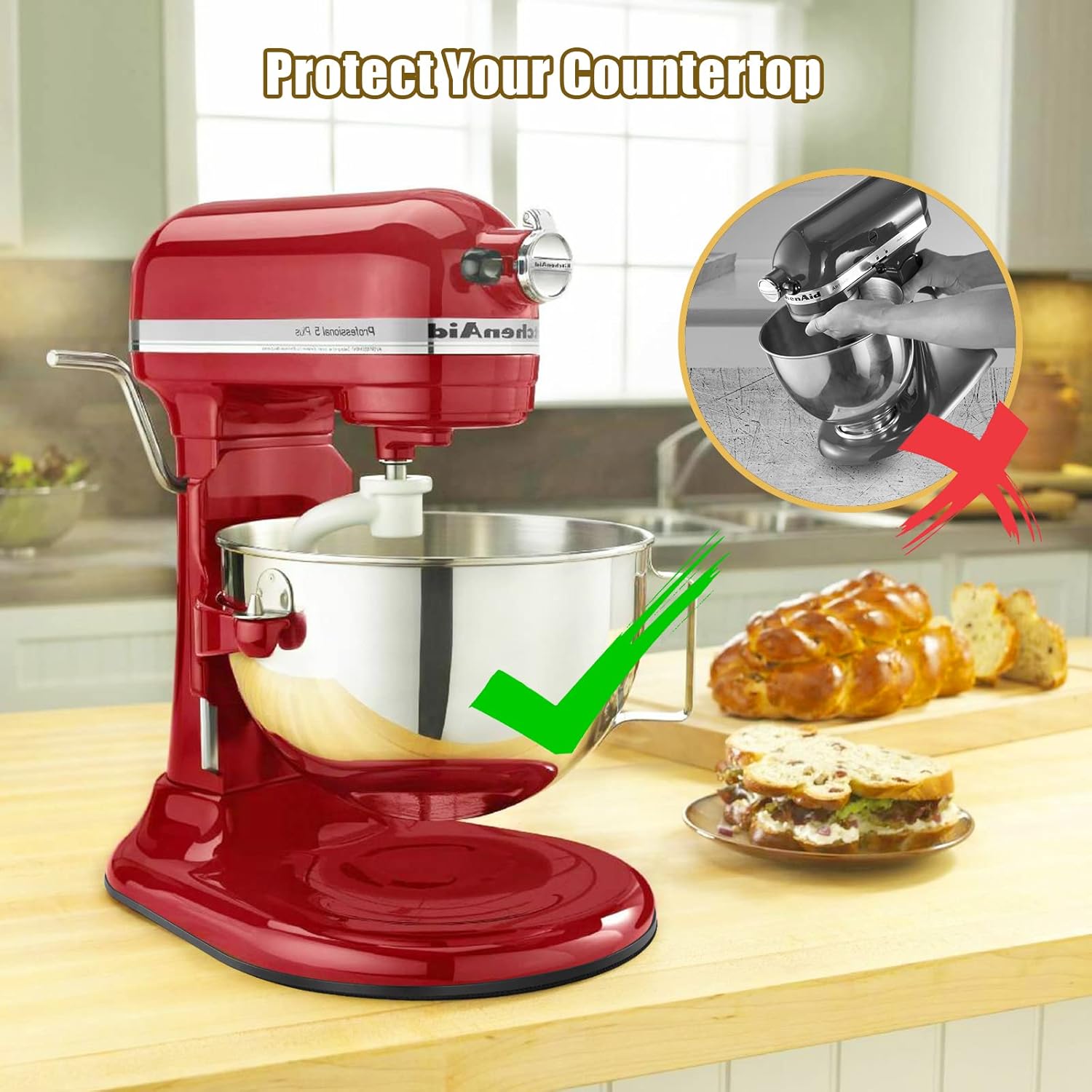 Sliding Mat for Kitchenaid Mix - Commercial Kitchen Aid Mixer avaliação e preço
