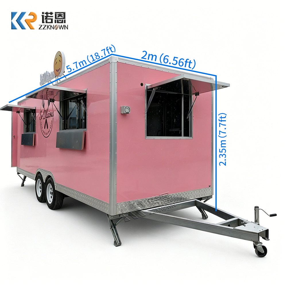 High Quality Food Truck Commer - Commercial Kitchen Trailer avaliação e preço