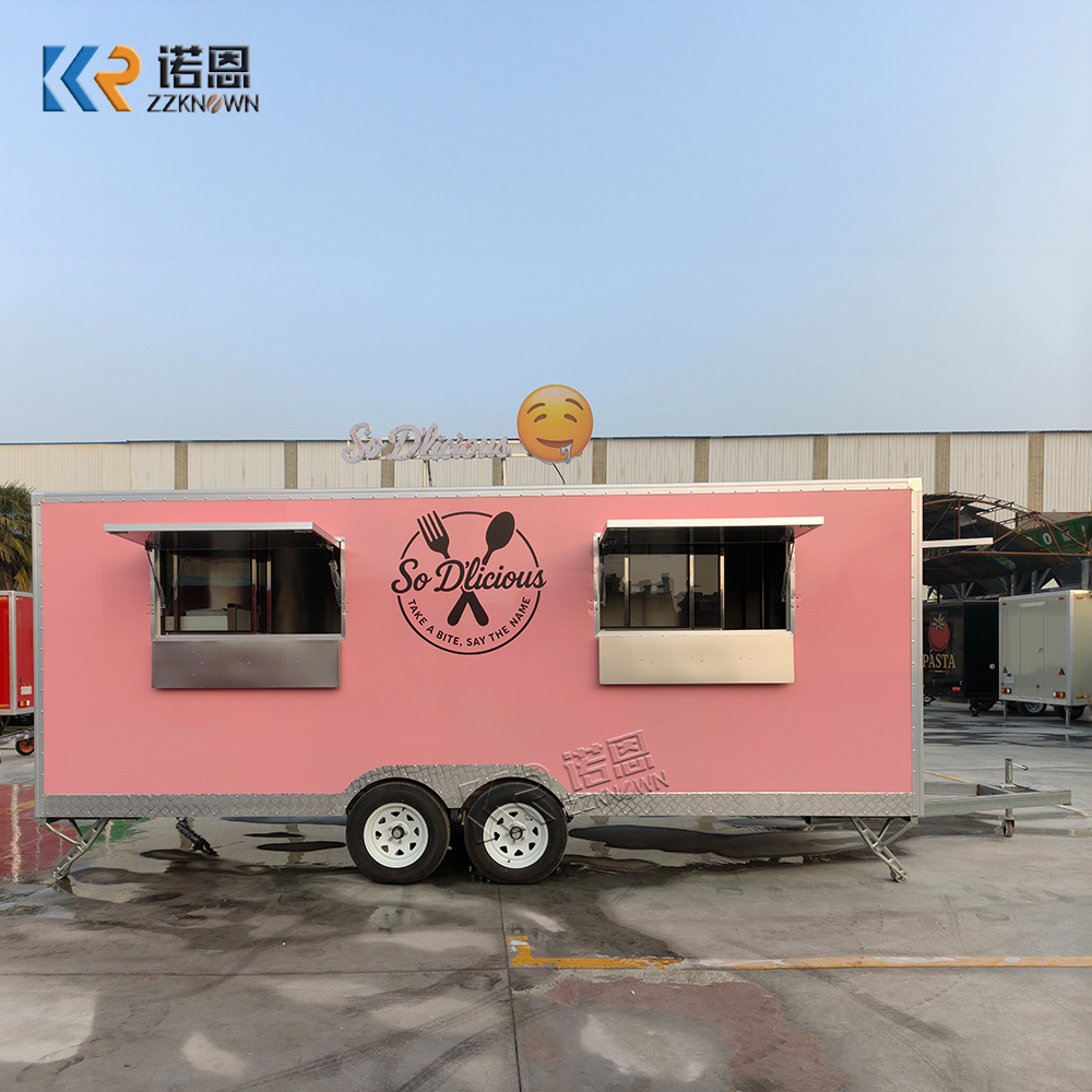 High Quality Food Truck Commer - Commercial Kitchen Trailer avaliação e preço