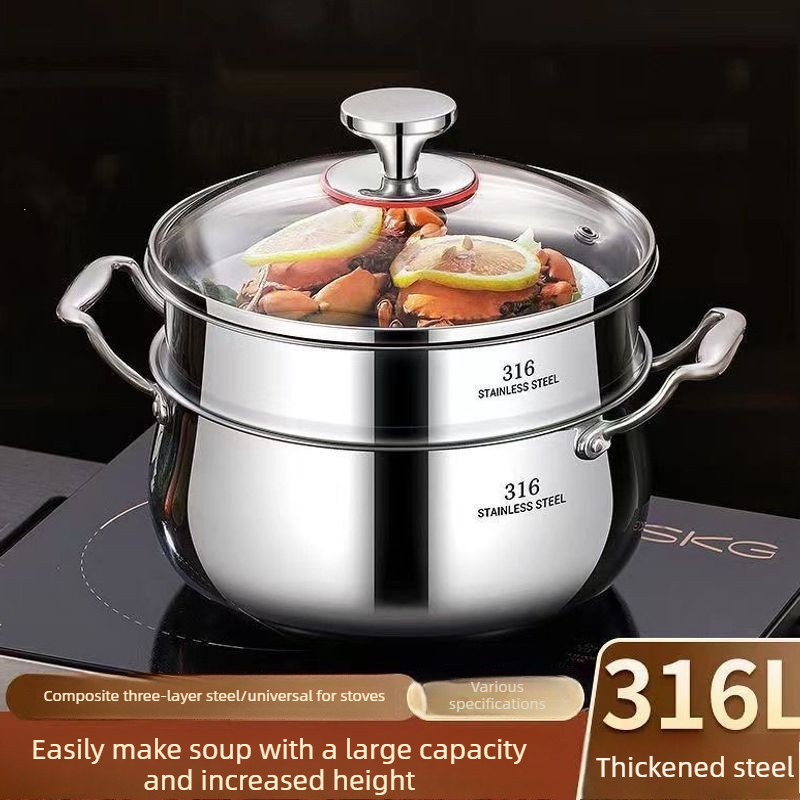 316extra Thick Stainless Steel - Soup Kettle Warmer avaliação e preço