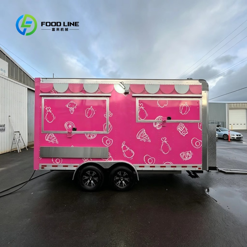 Custom Portable Food Truck Car - Commercial Kitchen Vendor avaliação e preço
