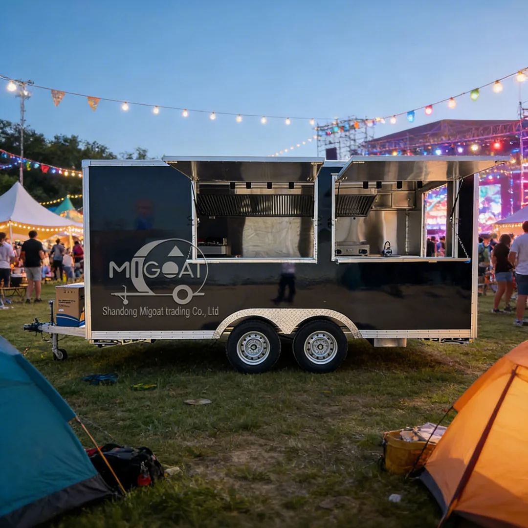 Outdoor Mobile Food Cart Multi - Commercial Kitchen Vendor avaliação e preço