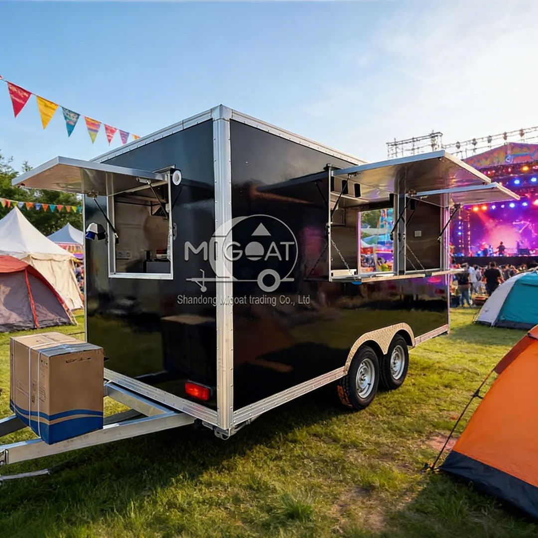 Outdoor Mobile Food Cart Multi - Commercial Kitchen Vendor avaliação e preço