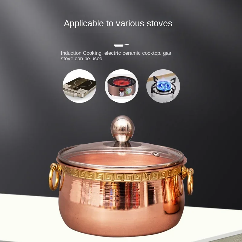 Pure copper thickened restaura - Soup Kettle Warmer avaliação e preço